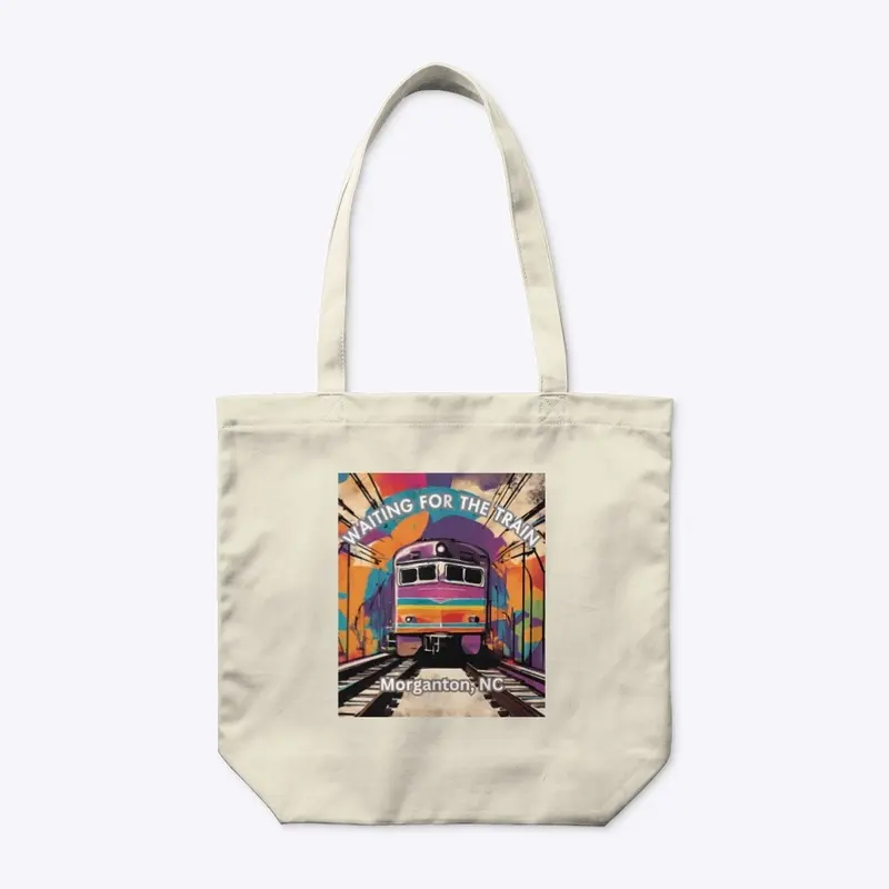 Waiting For The Train Cotton Tote Bag